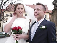 HUNT4K. Attractive Czech bride spends first murk